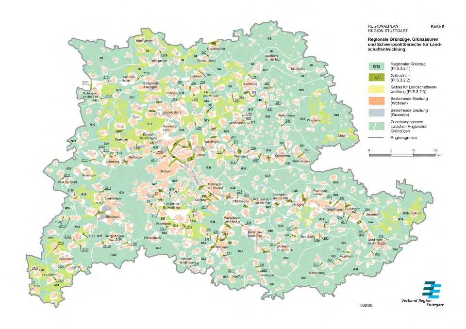 Basis for the Landscape Framework Plan Regional Green