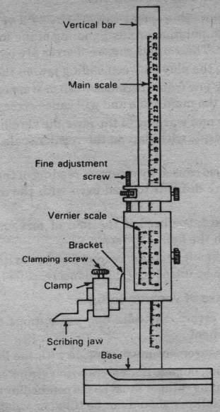 13. MEASUREMENT OF CENTRAL DISTANCE BETWEEN TWO HOLES AIM: To measure the central distance between the two holes of the template using vernier height gauge.