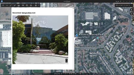 Streetview imagery shown is a demo example of Google
