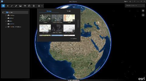 Browse basemaps and navigate Explore basemaps in ArcGIS Online or