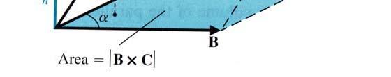 Example Law of Cosine 2 2 2 Use vectors to prove C = + B 2B cos α C = B 2 C = C C ( B ) ( B ) B B + B B 2 2 B 2Bcosα + Cheng; 3/4/2007; 2-3 B.