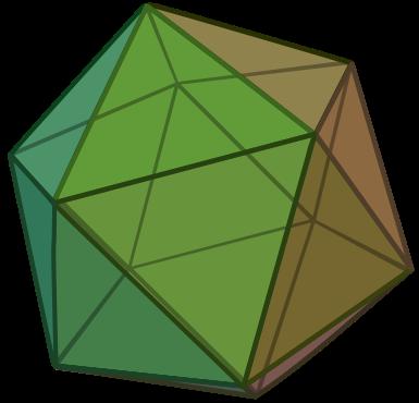 the 5 Platonic Solids, of