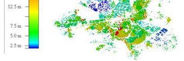 Population Distribution Model Raster grid based map showing the distribution of