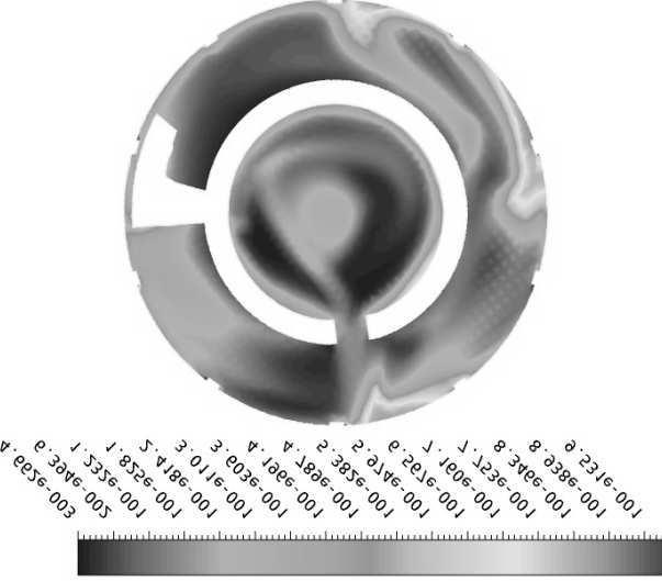 88 C. Puscasu, M. Grigorescu, A. Ghita et al. Fig. 5. Water (a) and oil (b) volume fraction at the second entrance in the centrifugal rotor Fig. 6.