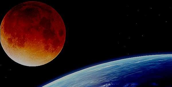 What is a blood moon? A blood moon is a name for a complete lunar eclipse when the sun s shadow completely blocks the moon s light. A total lunar eclipse can only occur on a full moon.