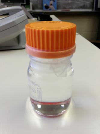 Scalable Old loading technique Dissolve telluric acid (H6 O 6 Te) in water! Combine with LAB using a surfactant! Good optical properties!