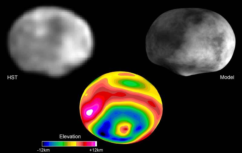 Vesta and HED meteorites Vesta is the 3rd-largest asteroid. Images taken by the Hubble space telescope revealed a huge impact crater at the south pole.
