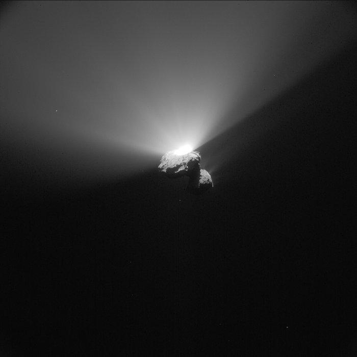 surface of the comet on Sept.