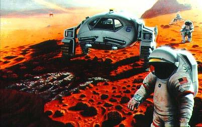 One day humans will explore the surface of Mars and other worlds farther still from Earth In order to stay for long periods, we will have to learn to "live