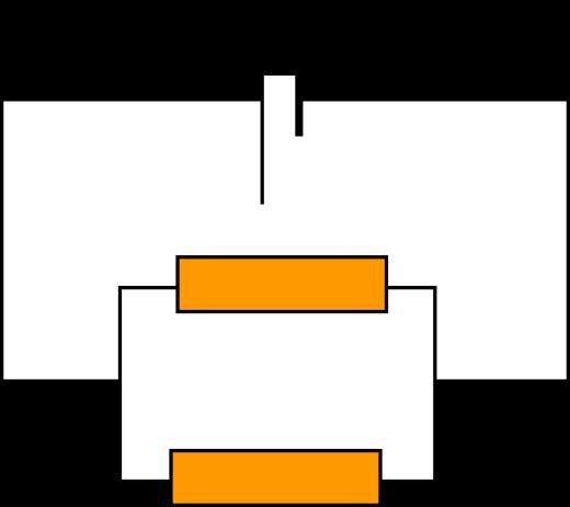 components are connected to each other on a single branch. In a parallel circuit each component is on its own branch of the circuit. Series on left, parallel on right.
