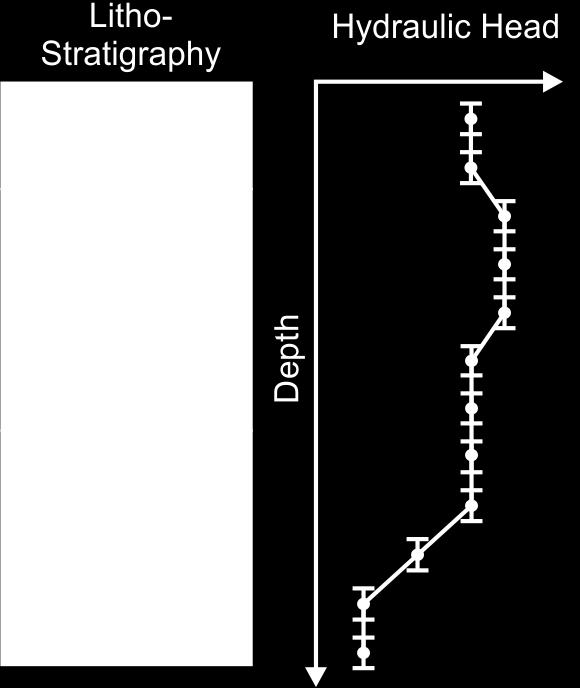 Schematic Head Profile Sharp change in head (inflection)