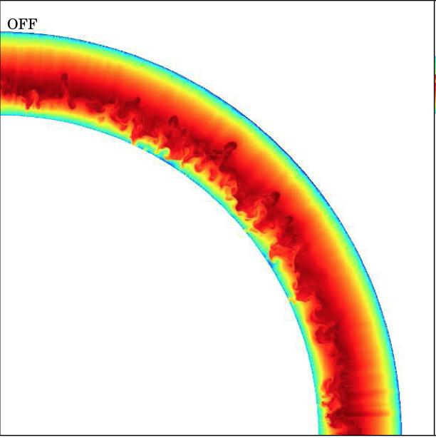 3D simulations of SNRs: back-reaction of particle acceleration n ~0.