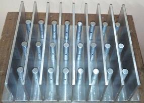 2 Nine parallel plate pin fin models. Fig.