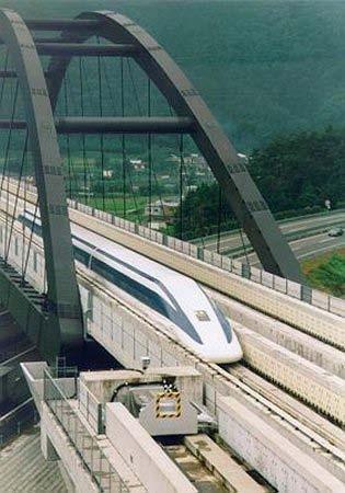 Superconducting Train At the base of Mount Fuji, close to Tokyo, 18