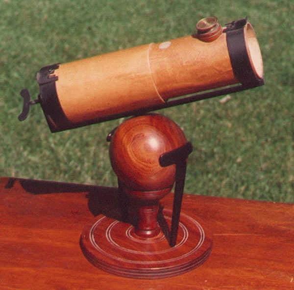 Newton's first major public scientific achievement was the invention, design and construction of a reflecting telescope. He ground the mirror, built the tube, and even made his own tools for the job.