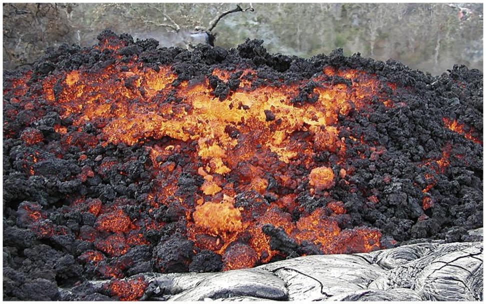 There are three common types of magma: BASALTIC Basaltic lava flows