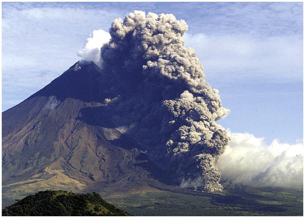 Pyroclastic debris is produced by explosive eruption Tephra