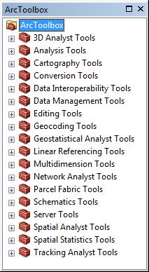 Using ArcToolbox to define a projection: ArcToolbox is a set of utility programs (wizards) that accompany the menu drive software in ArcGIS.
