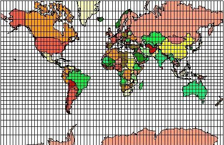 One of the oldest and most common is the Mercator projection, (which uses the cylindrical