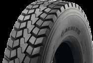 The three-row block-type tread offers optimum grip on stony, sandy or muddy ground and excellent self-cleaning.