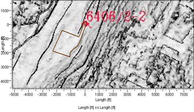 Second model: In Figure 20, at end of channel, around 1050 ft, the formation is opening up in the west direction and following a fault on the east side for another 13 1600 ft.