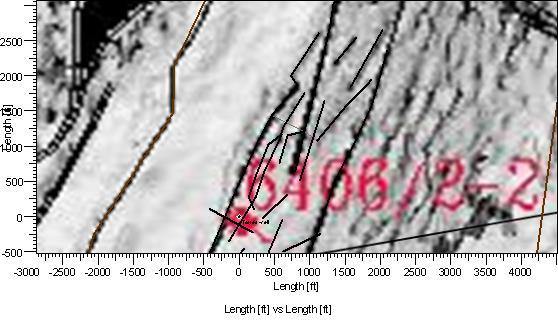 Third model: The model in Figure 23 is one model assuming the channel, between two impermeable faults, is closed south from the location of well 6406/2-2.