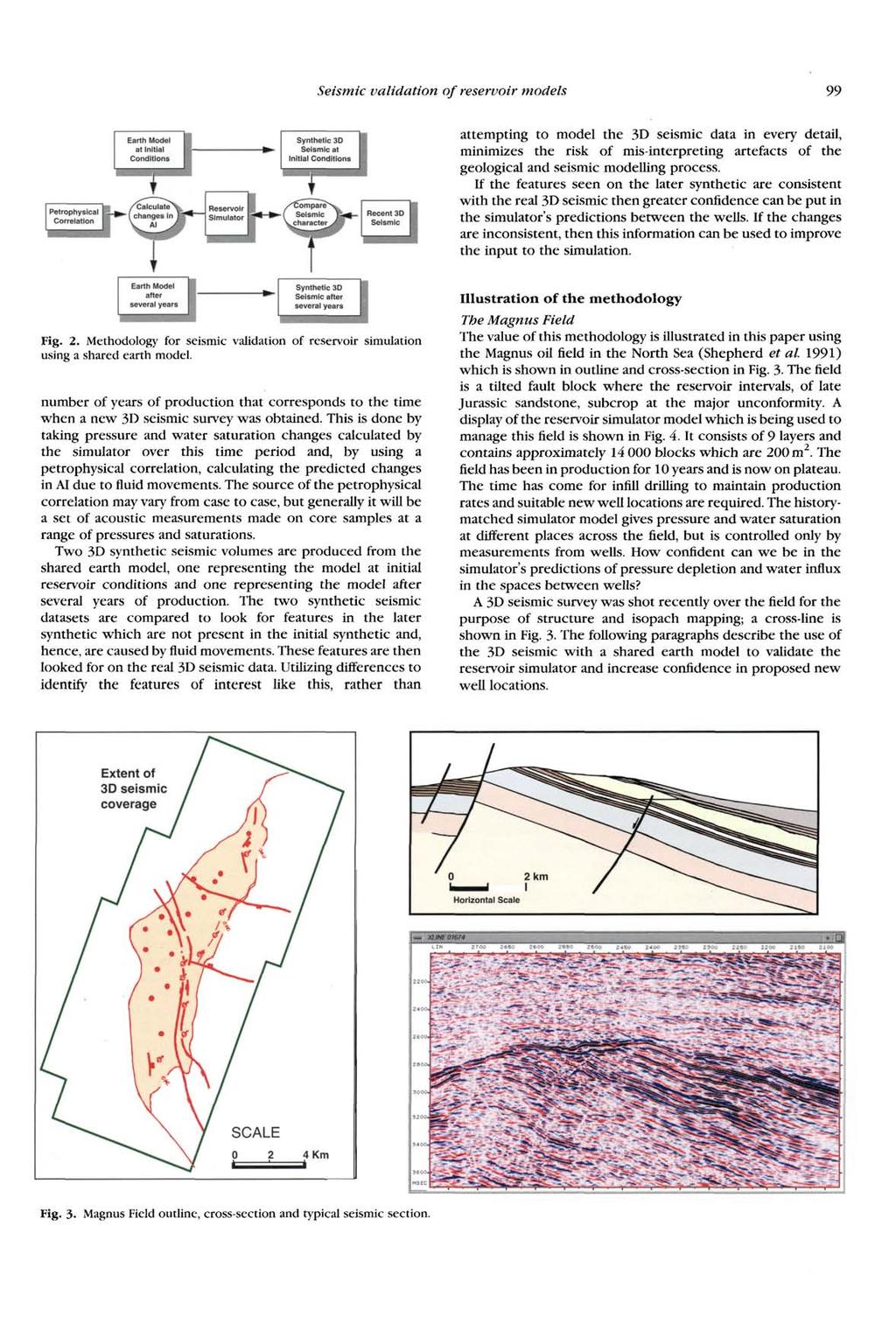 Seismic validation of reservoir models 99 Earth Model at Initial Conditions attempting to model the 3D seismic data in every detail, minimizes the risk of mis-interpreting artefacts of the geological