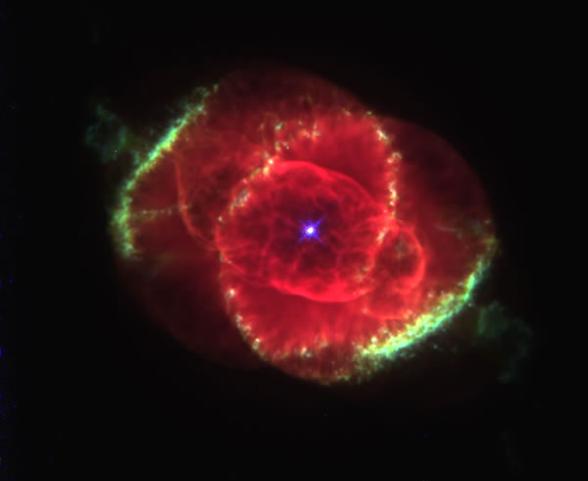 Naked white dwarf emerges Spirograph NGC 6751 Cat s Eye