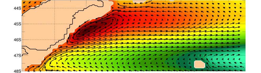 Mean Currents and Sea Surface Height Simulated by