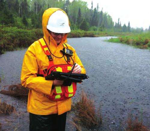 Case study: Gathering data in remote areas Collecting field data in Canada s northern wilderness, with its abundance of marshes, rivers, rugged terrain, and dense forests, is always a challenge.