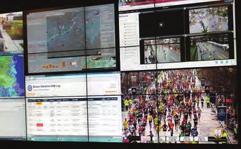 various aspects of the race, including latest status, weather, news, and street camera video feeds. As the race started, it was evident that the real-time dashboard was of particular interest.