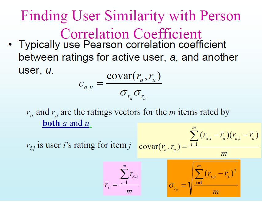 Connection to Collaborative Filtering If you think of documents or queries as users terms as items that the users have