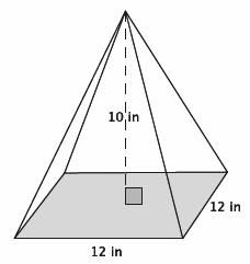 VV = 11 BBBB The expression VV = 11 BBBB means that the volume of the cone is found by multiplying the area of the base by the height and then taking one-third of that product.