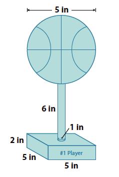 The sum of those two expressions gives the total volume of the figure. b. Assuming every part of the cone can be filled with ice cream, what is the exact and approximate volume of the cone and scoop?