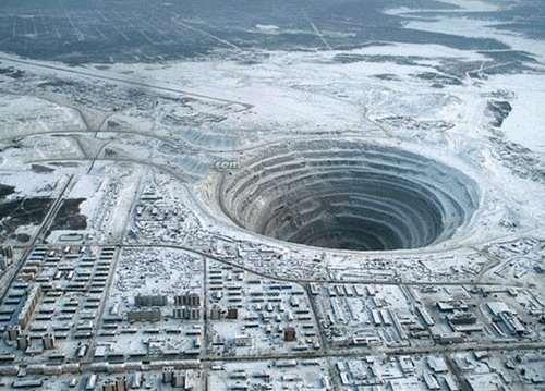 This diamond mine in Siberia is the