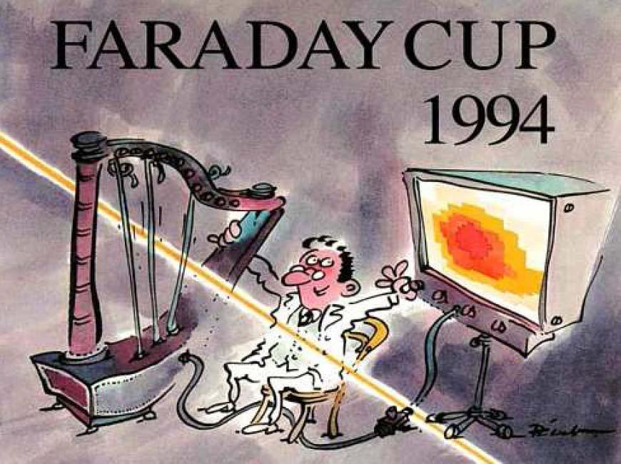 The Artist view of a SEM-Grid = Harp The Faraday Cup is an award granded every second year for beam diagnostics