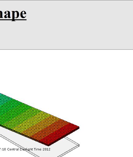 shapes in the overall structural response. This will be done by simply multiplying the strains from test measurements by the correlation matrix extracted from the FEA mode shapes via equation 13.