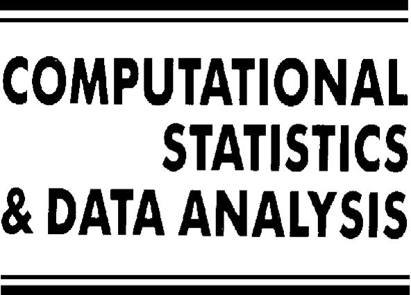 Computational Statistics & Data Analysis 47 (2004) 705 712 www.elsevier.
