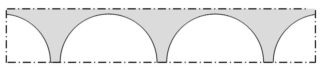 Both geometries represent a porosity of ε = 0.35.