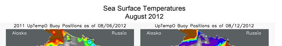 Including 2012, the August trend is -78,100 square kilometers (-30,200 square miles) per year, or -10.
