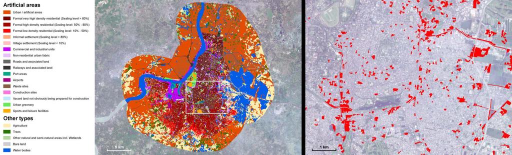 Example: Informal Settlements Land Use and Land Cover (February March 2017), based on Pléiades (0.