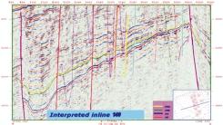 stratigraphic features from seismic trace volume.