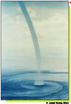 Waterspout Waterspouts are weak tornadoes that form over warm water. Waterspouts are most common along the Gulf Coast and southeastern states.