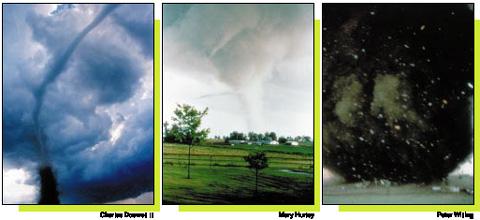 Waterspouts occasionally move inland becoming tornadoes causing damage and injuries.