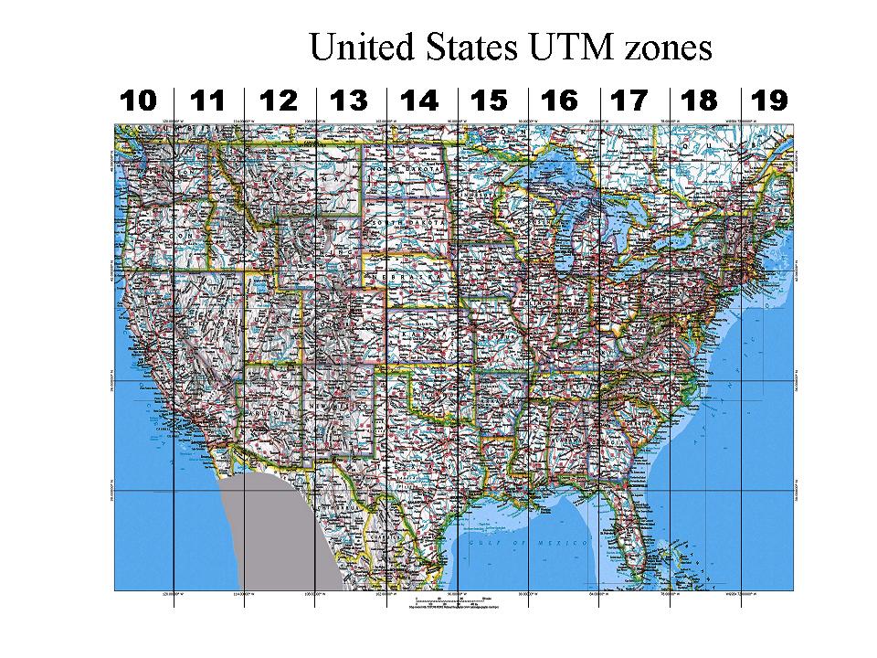 If you go to the southern hemisphere or the Polar regions you ll need to learn a little more about zones. Finally, as with any coordinate system, you must specify or ascertain the datum.