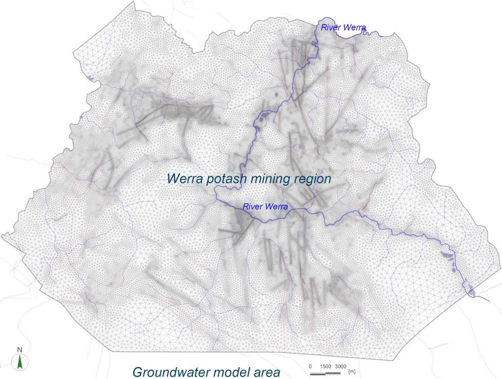 region, partly as perched aquifer. Finally, the quaternary unconsolidated sediments occur in river valleys and form local shallow aquifers.