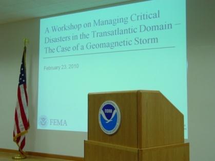 managing space weather disasters in Transatlantic domain with EU/EC and Sweden