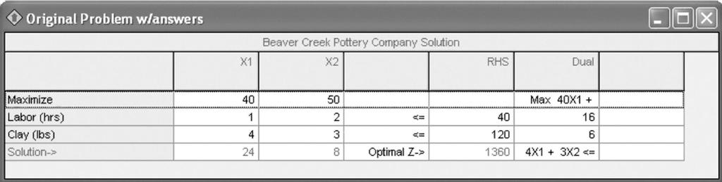 Beaver Creek Pottery Example QM for