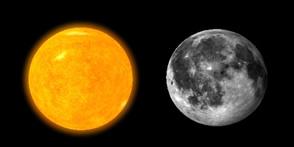 Sun and Moon Viewed from Earth Q: the Sun s