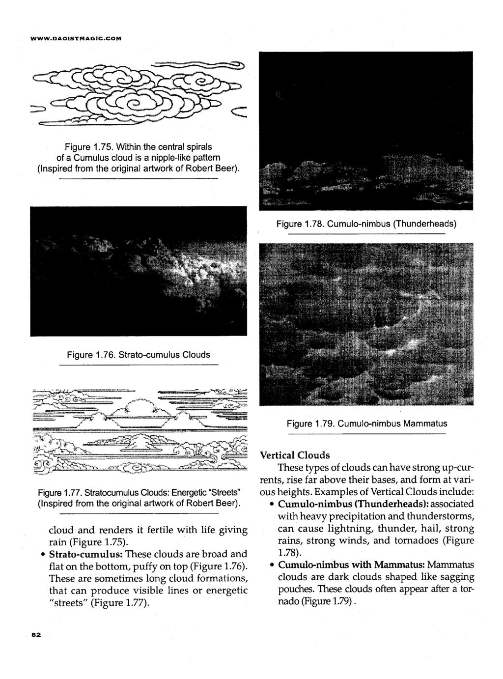 WWW.DAOISTMAGIC.COM Figure 1.75. Within the central spirals of a Cumulus cloud is a nipple-like pattern (Inspired from the original artwork of Robert Beer). Figure 1.78.